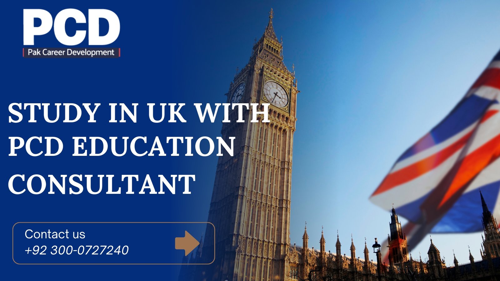 Study in UK with PCD Study abroad consultant